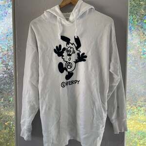 Verdy x Budweiser Wasted Youth Collaboration Hoodie White